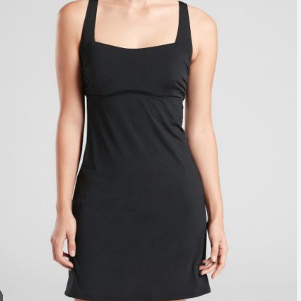 Athleta Black Aqualuxe Swim Dress sz.34 B/C